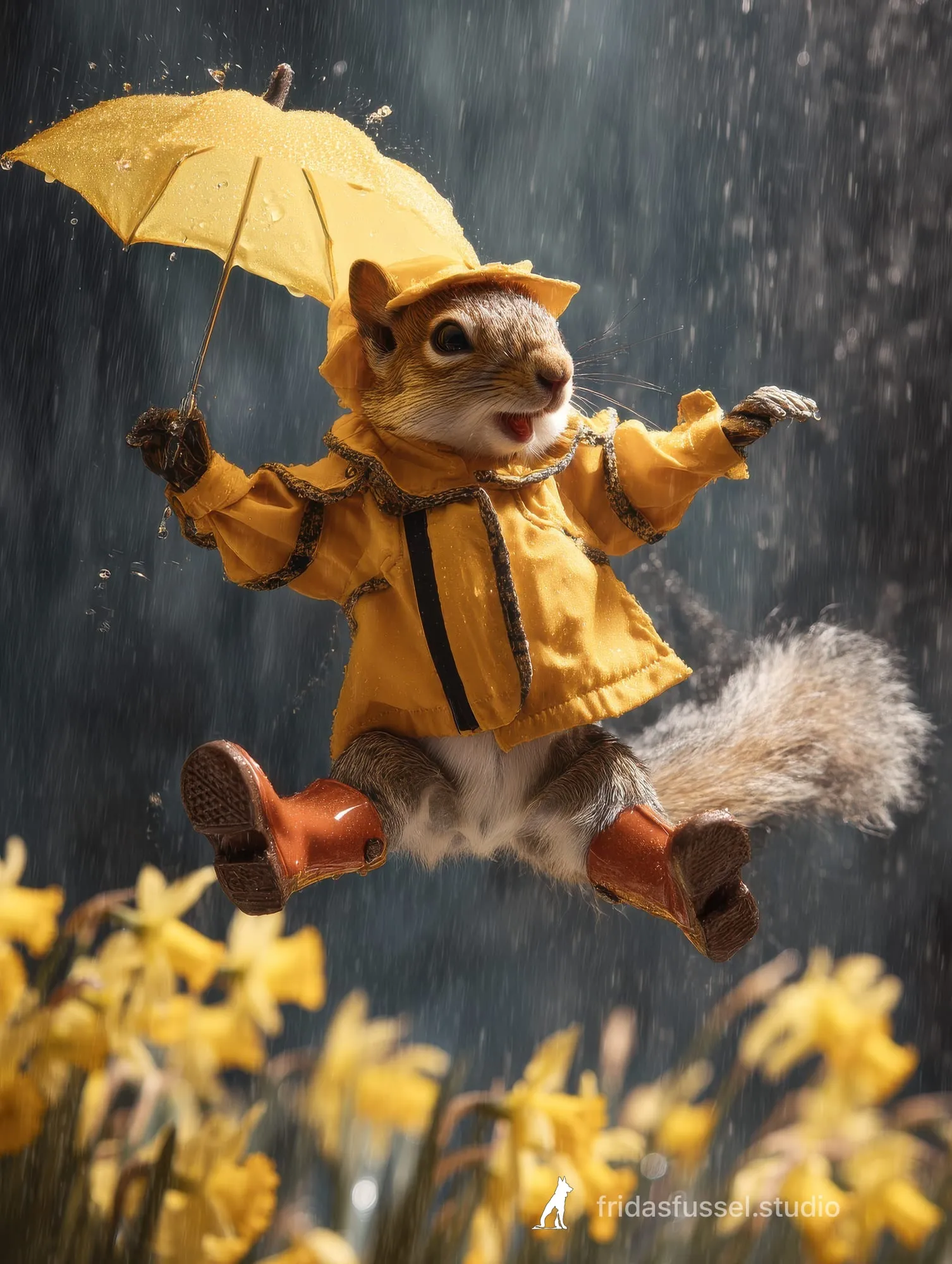 Eichhorns Jahr Q1, Szene 13: 08 Frühlingshüpfer im Regen