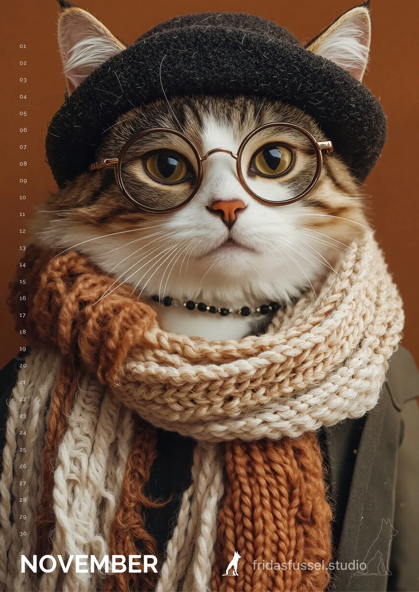 Monatsmotiv 11 aus Katzen durch die Jahrzehnte