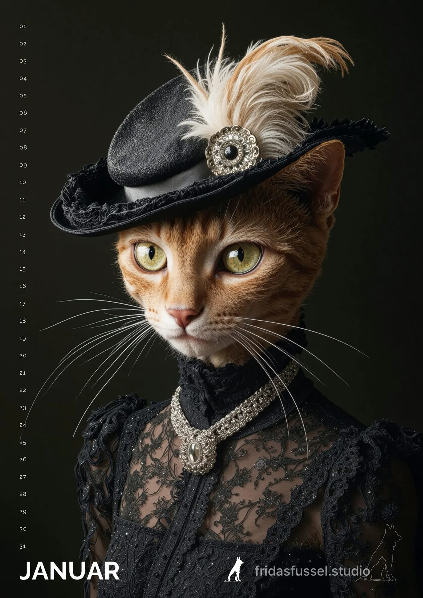 Monatsmotiv 1 aus Katzen durch die Jahrzehnte