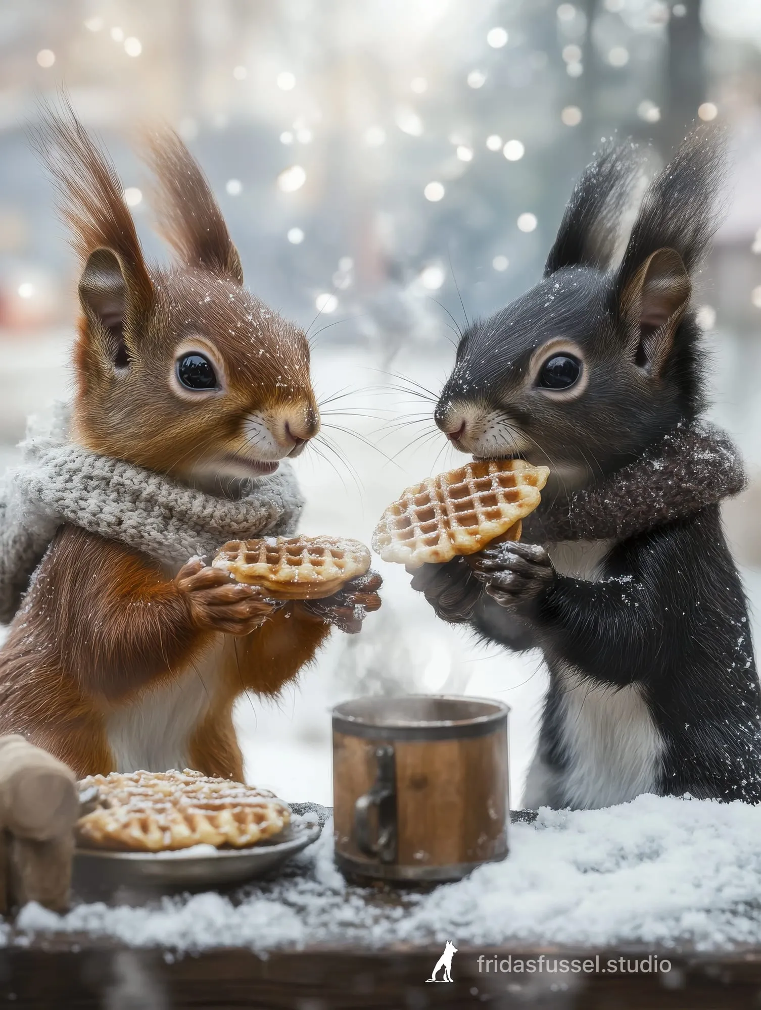 Eichhorns Jahr Q4, Szene 7: 33 Waffelzeit im Winterwald