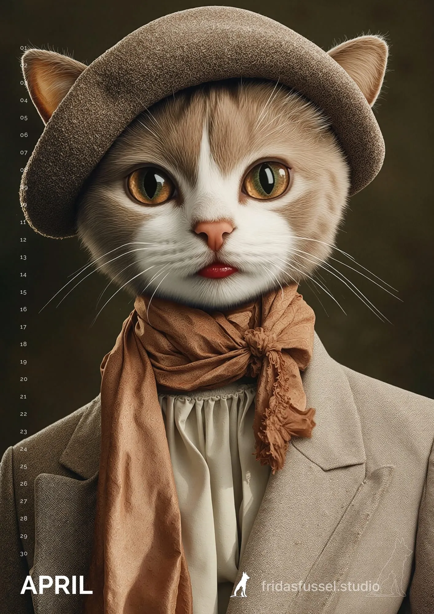 Monatsmotiv 4 aus Katzen durch die Jahrzehnte