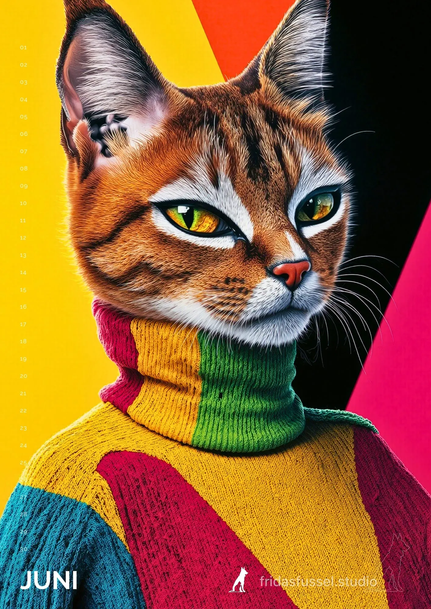 Monatsmotiv 6 aus Katzen durch die Jahrzehnte