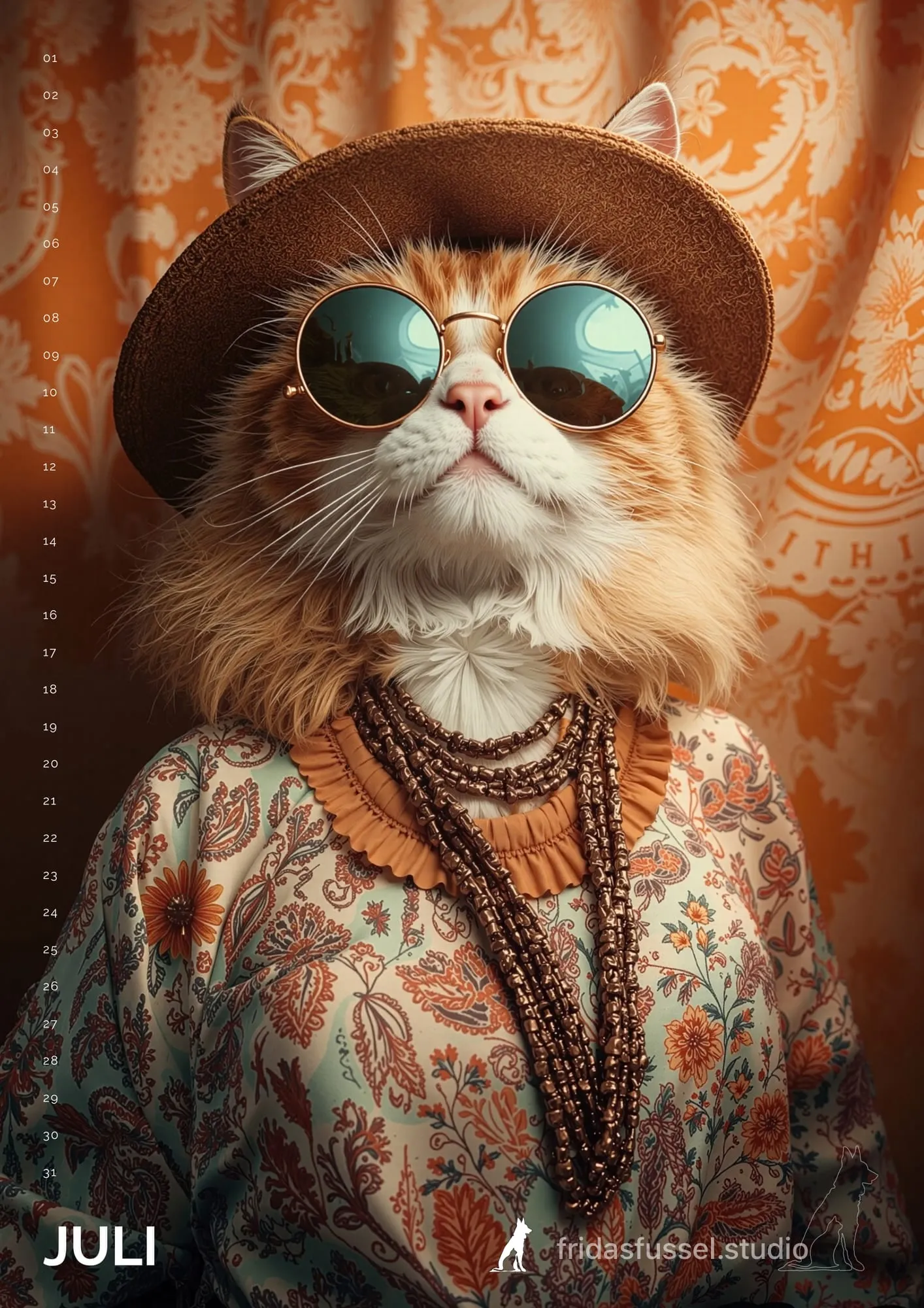 Monatsmotiv 7 aus Katzen durch die Jahrzehnte