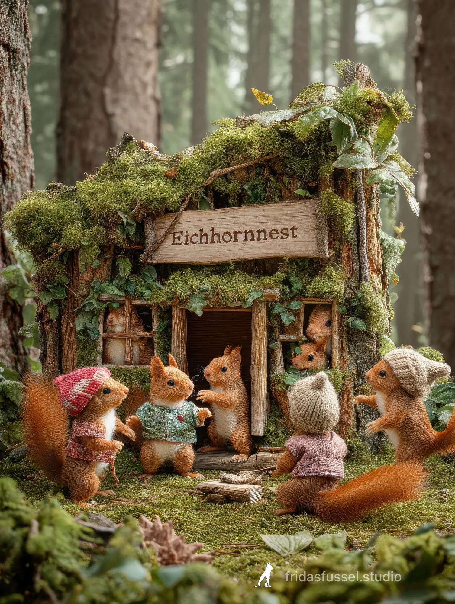 Eichhorns Jahr Q3, Szene 24: Willkommen im Eichhornnest
